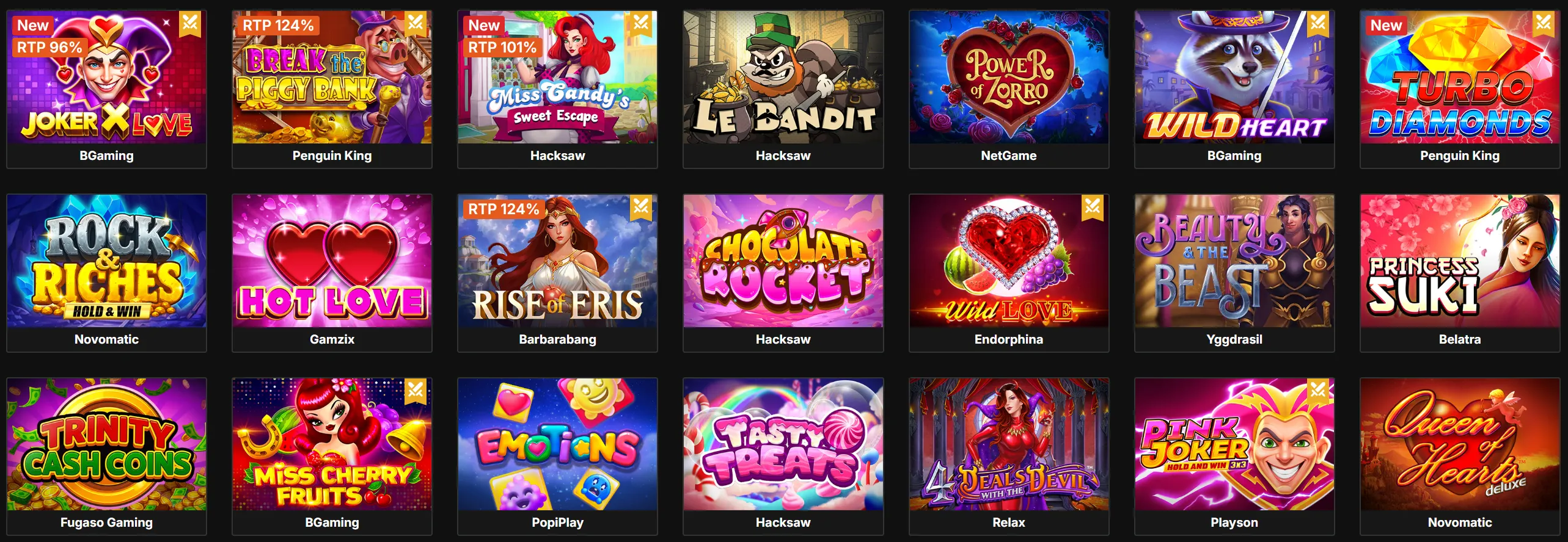 Thema spellen bij Crix Casino