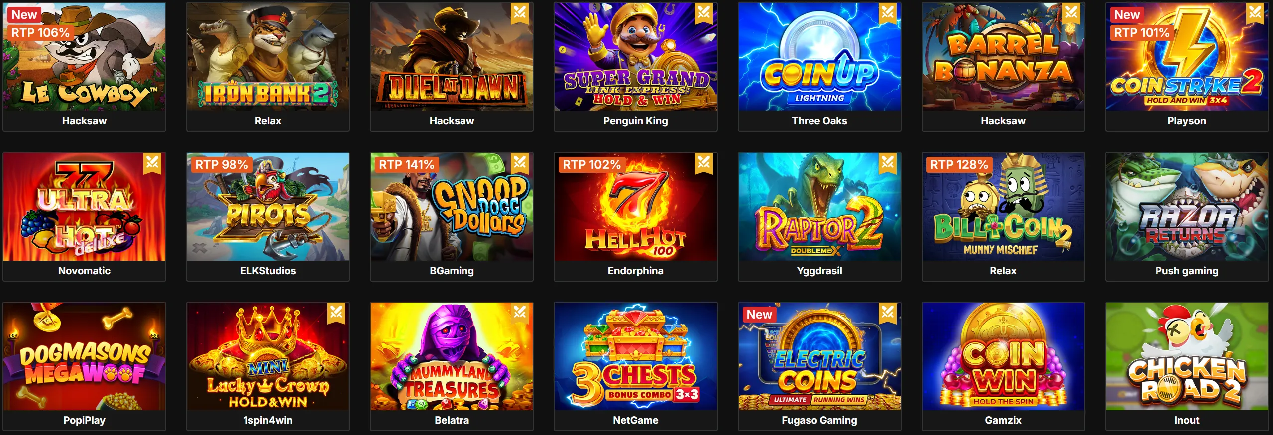 CrixCasino populaire spellen